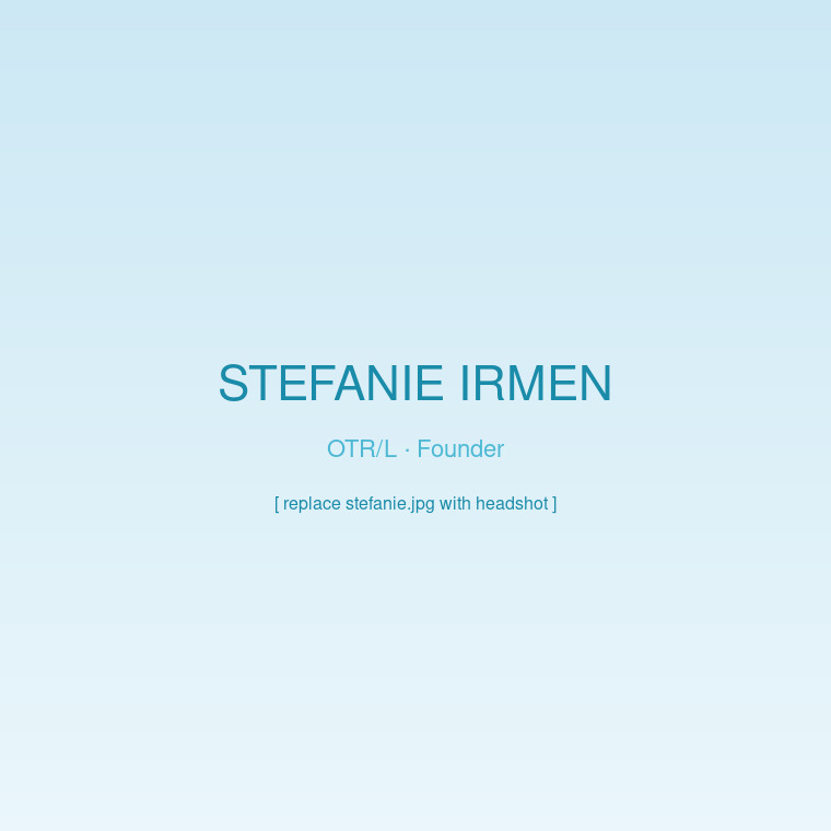Stefanie, founder and occupational therapist at Ocean Tide Therapy